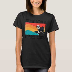 Hike More Worry Less Tibetan Terrier Graphic Hikin T-Shirt