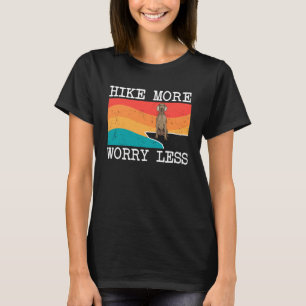 Hike More Worry Less Weimaraner Graphic Hiking T-Shirt