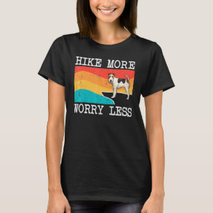 Hike More Worry Less Wire Fox Terrier Graphic Hiki T-Shirt