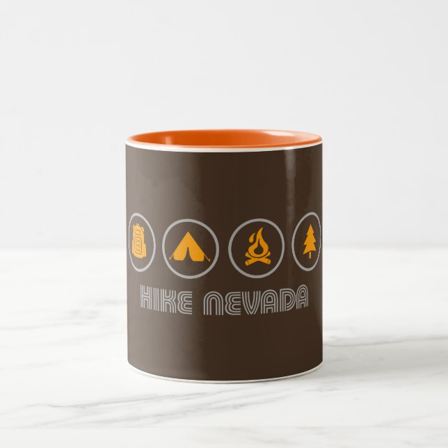 Hike Nevada Two-Tone Coffee Mug (Center)