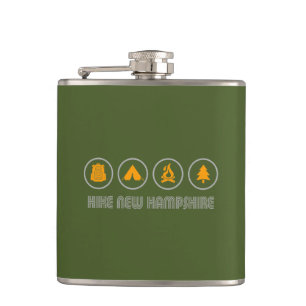 Hike New Hampshire Hip Flask