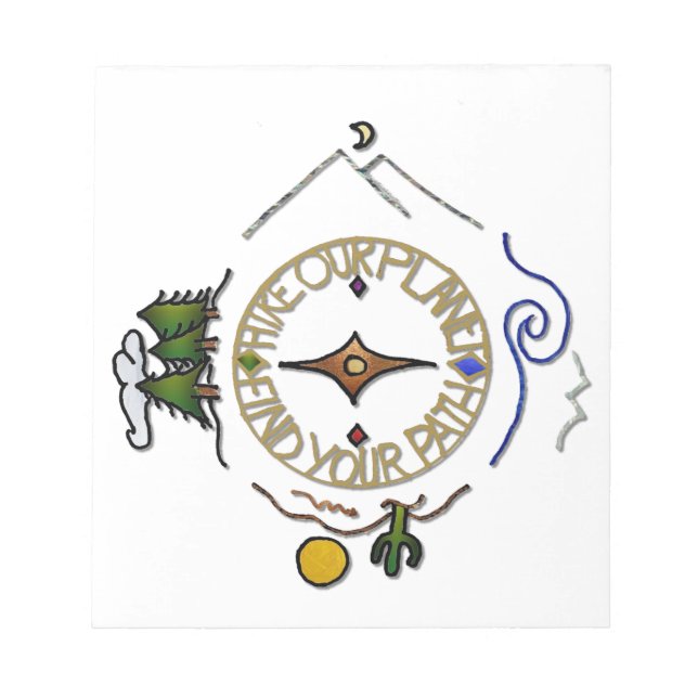 Hike Our Planet Hiker's Soul Compass Notepad (Front)