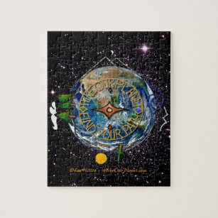 Hike Our Planet Hiker's Soul Compass Space Jigsaw Puzzle