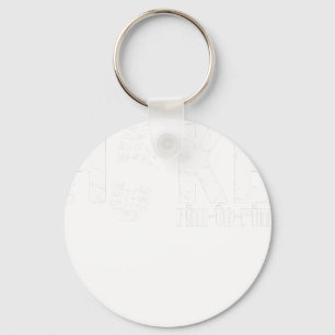 Hike rim to rim funny camping keychain