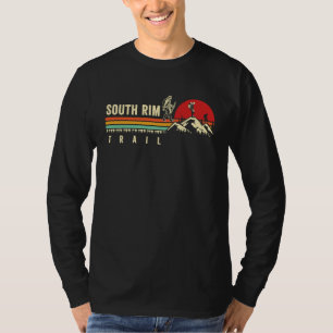 Hike South Rim Trail Grand Canyon Hiker Retro Hik T-Shirt