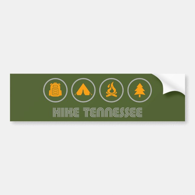 Hike Tennessee Bumper Sticker (Front)