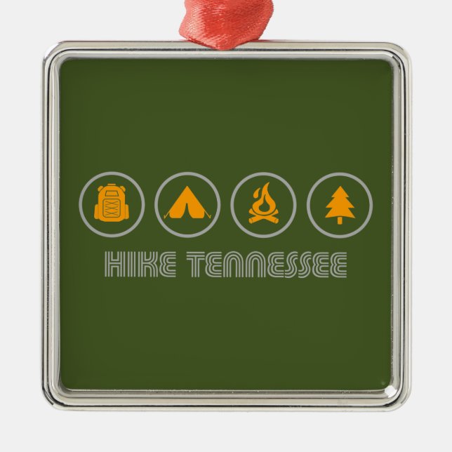 Hike Tennessee Metal Ornament (Front)