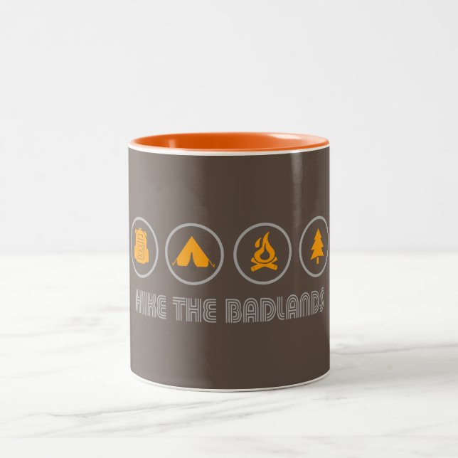 Hike The Badlands Two-Tone Coffee Mug (Center)