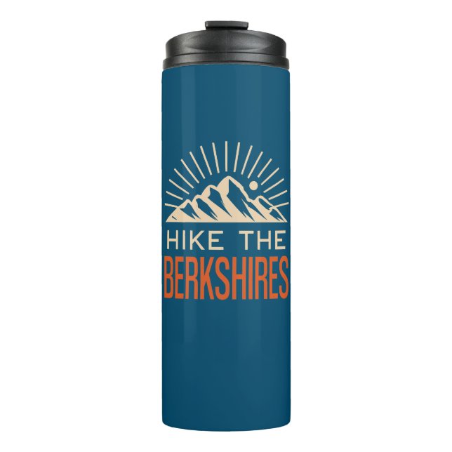 Hike The Berkshires Massachusetts Sunburst Thermal Tumbler (Front)