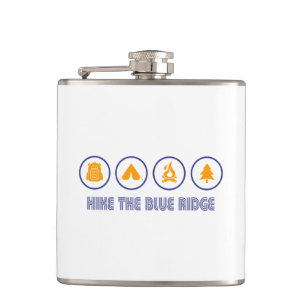Hike The Blue Ridge Mountains Hip Flask