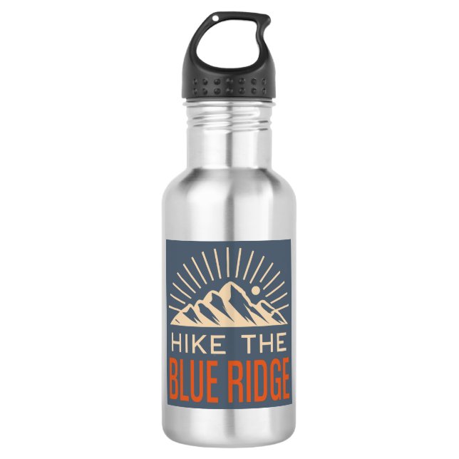 Hike The Blue Ridge Mountains Sunburst 532 Ml Water Bottle (Front)