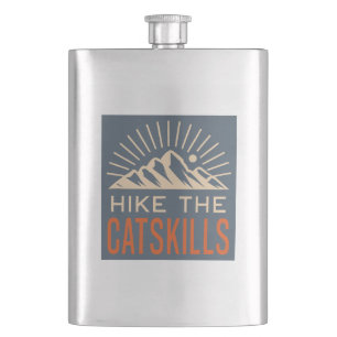 Hike The Catskills New York Sunburst Hip Flask