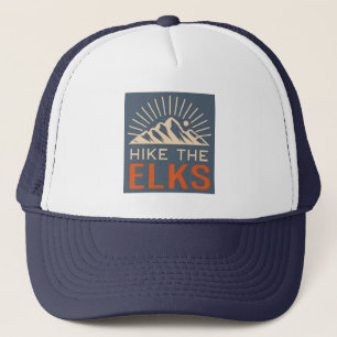 Hike The Elk Mountains Sunburst Trucker Hat