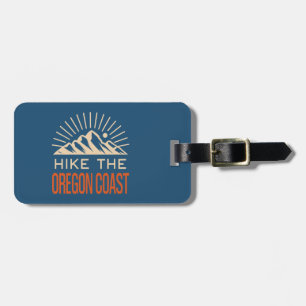 Hike The Oregon Coast Trail Sunburst Luggage Tag