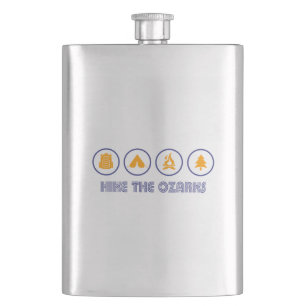 Hike The Ozarks Hip Flask