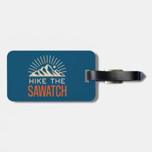 Hike The Sawatch Range Sunburst Luggage Tag