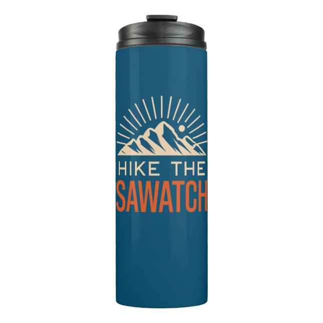 Hike The Sawatch Range Sunburst Thermal Tumbler (Front)