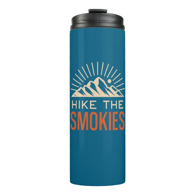Hike The Smoky Mountains Sunburst Thermal Tumbler (Front)