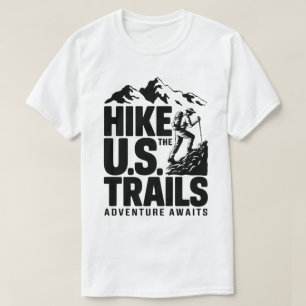 Hike the U.S. Trails Mountain Adventure Graphic T-Shirt