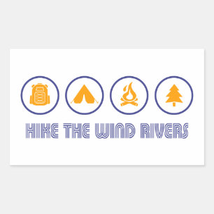 Hike The Wind River Mountain Range Sticker