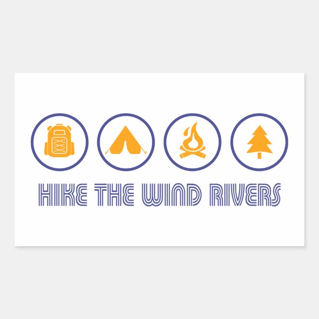 Hike The Wind River Mountain Range Sticker (Front)