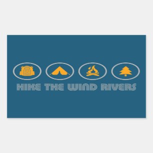 Hike The Wind River Mountain Range Sticker