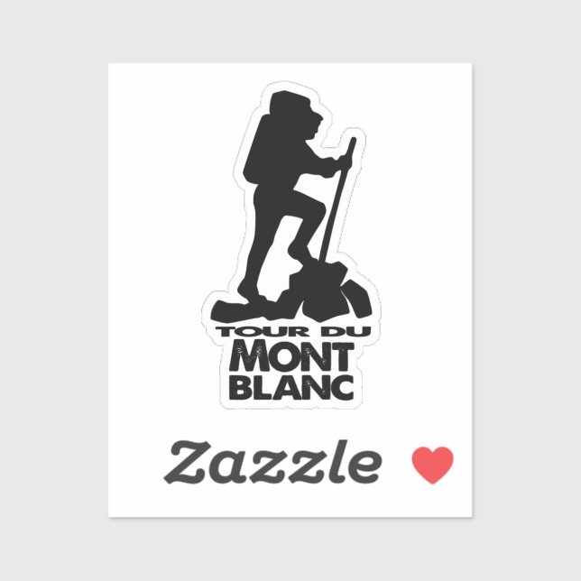 Hike Tour du Mont Blanc Sticker (Sheet)