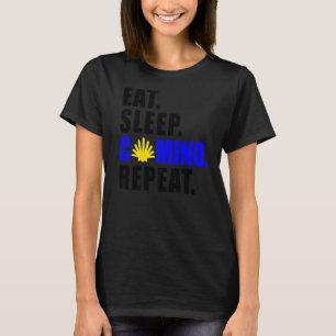 HIKE WALK CAMINO DE SANTIAGO DE COMPOSTELA JAMES W T-Shirt