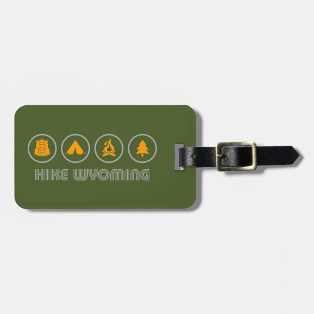 Hike Wyoming Luggage Tag (Front Horizontal)
