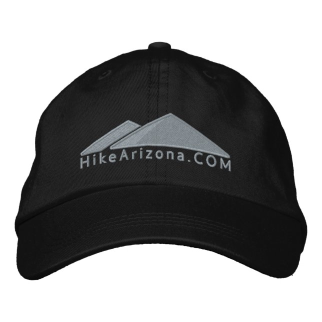 HikeArizona.COM - Stone Embroidered Baseball Cap (Front)