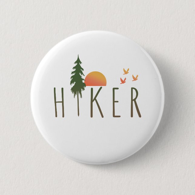 Hiker 2 Inch Round Button (Front)