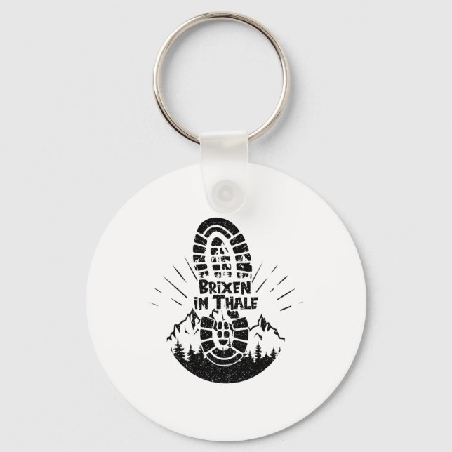 Hiker Brixen Im Thale Tyrol Austria Vacation Hikin Keychain (Front)