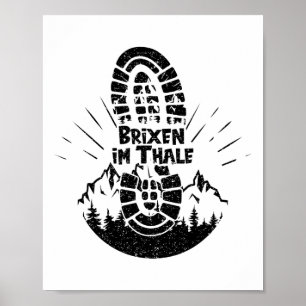 Hiker Brixen Im Thale Tyrol Austria Vacation Hikin Poster