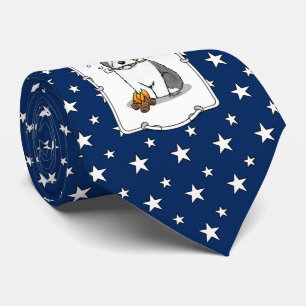 Hiker Camper Old English Sheepdog Dog Grey 1 Tie