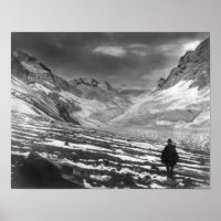 Hiker in the Aconcagua Valley in Chili Photograp