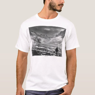 Hiker in the Aconcagua Valley in Chili Photograp T-Shirt