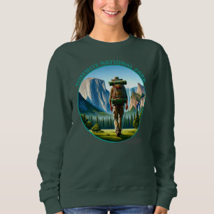 Hiker in Yosemite National park Sweatshirt
