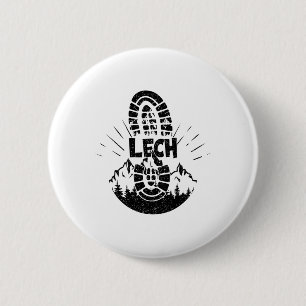 Hiker Lech Vorarlberg Austria Vacation  2 Inch Round Button
