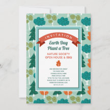 Hiker Nature Society Earth Day Trees Pattern