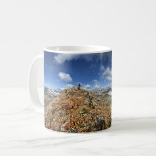 Hiker on Mt Belford - Collegiate Peaks - Colorado Coffee Mug