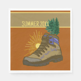 Hiker Personalized Camping Picnic Napkin