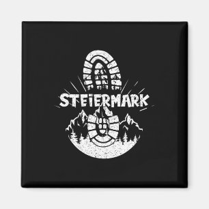 Hiker Steiermark Austria Hiking Vacation Magnet