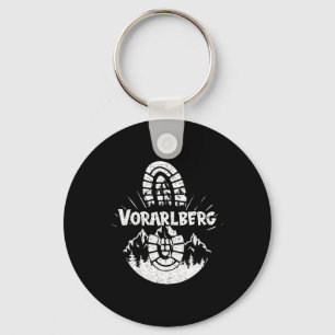 Hiker Vorarlberg Austria Hiking Vacation  Keychain