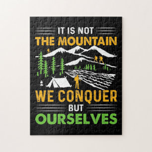 Hiker We Conquer But Ourselves Jigsaw Puzzle