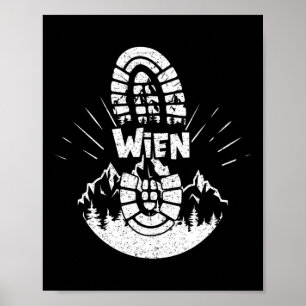 Hiker Wien Austria Vacation  Poster