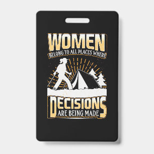 Hiker Women Belong To All Places Badge