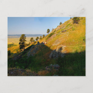 Hikers at Bear Butte State Park, South Dakota Postcard