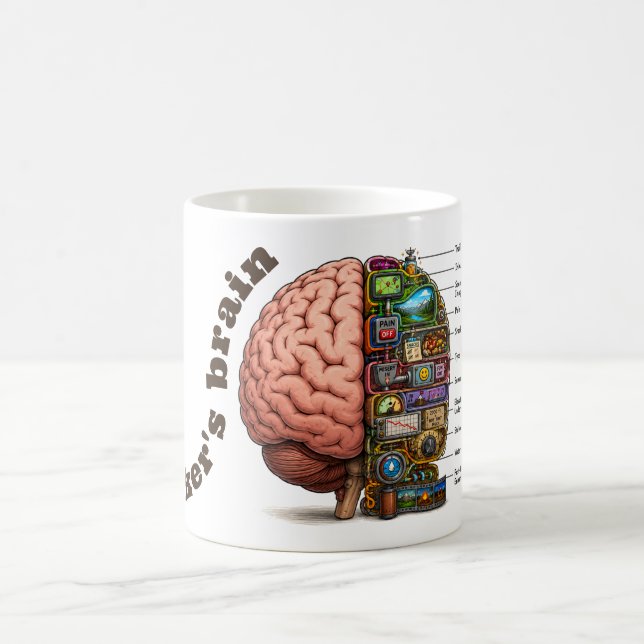 Hiker's Brain funny Coffee Mug (Center)