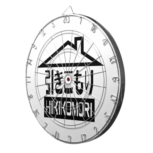 Hikikomori 引きこもり Japanese Recluse Dartboard (Front Right)