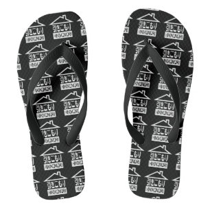 Hikikomori 引きこもり Japanese Recluse Flip Flops
